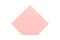 Realistic pink irregular pentagonal vertical stage geometric shape marketing presentation vector