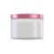 Realistic plastic cosmetics jar, container vector illustration on white background. Mock Up for cosmetics products