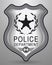 Realistic Police Badge. Vector Isolated Illustration