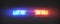 Realistic police led flasher Red and blue lights. Transparent beacon for emergency situations.