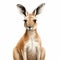 Realistic Portrait Of A Kangaroo: Editorial Illustration With Symmetrical Asymmetry