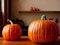 Realistic pumpkin Halloween cozy atmosphere warm lighting.