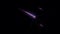 Realistic Purple meteor shower on black background.