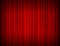 Realistic Red Full Closed Stage Curtains Background. Vector