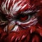 Realistic Red Owl With Hypnotic Red Eyes - Hyper-detailed 8k 3d Art