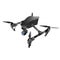 Realistic remote air drone quad-copter with camera. Vector illustration.