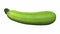 Realistic render of a rotating zucchini on white background with alpha channel . The video is seamlessly looping, and