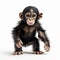 Realistic Rendering Of Small Baby Chimpanzee With Lively Movement