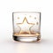 Realistic Rendering Of Star-shaped Whisky Glass With Bold Graphics