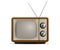 Realistic retro tv illustration, old tv screen