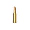 Realistic rifle cartridge 7.62 mm 3d vector military isolated object on the white background, weapons ammunition