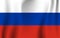 Realistic Russia flag wave flowing background vector