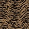 Realistic Safari pattern background tiger animal skin