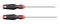 Realistic screwdrivers pair. Handyman tool instrument for screwing and unscrewing bolts