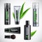 Realistic Shaving Cosmetics Products Set