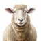 Realistic Sheep Head Illustration With Strong Facial Expression