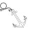 realistic silhouette anchor design with rope break