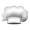 Realistic silhouette of chefs hat irregular