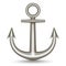 Realistic Single Metal Anchor. Vector