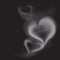 Realistic Smoke Heart Vector Illustration