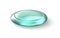 Realistic soap. 3D blue colored oval hand washing isolated element. Soapy cleanser with water drops. Clean hands concept