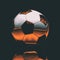 Realistic Soccer Ball On Dark Background