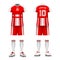 Realistic Soccer Uniform Set