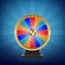 Realistic spinning fortune wheel