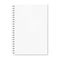 Realistic spiral notebook mockup, copybook blank cover