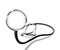 Realistic stethoscope on a white background,eps 10.