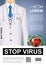 Realistic Stop Virus Poster