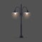 Realistic street lamp or streetlight, vector isolated object.