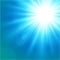 Realistic sun light explosion natural illumination blue glare poster background template vector