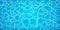 Realistic swimming pool bottom with blue water waves texture. Summer aqua surface with caustics ripples. Spa pool top