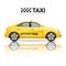 Realistic Taxi Illustration