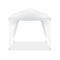 Realistic Template Blank White Folding Tent. Vector