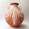 Realistic Terracotta Clay Vase: Fusion Of Mexican And American Culture