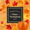 realistic thanksgiving banner vector design