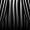 Realistic theatrical black curtain. Vector illustration.