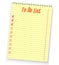 Realistic to do list spiral notebook yellow