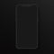 Realistic totally black vector smartphone. High quality detailed 3d realistic phone template for inserting any UI