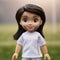 Realistic Toy Jennifer Doll In White Soccer Uniform