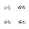 Realistic Training Vehicle, Brand , Fashionable Vector Elements. Set Of Bike Realistic Symbols Also Includes Bmx, Dutch