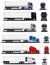 Realistic trucks set.