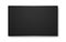 Realistic TV screen blank on white backdrop. Television mockup. Computer monitor template. Modern black panel. Wide wall