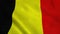 Realistic Ultra-HD flag of the Belgium waving in the wind. Seamless loop with highly detailed fabric texture