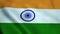 Realistic Ultra-HD flag of the India waving in the wind. Seamless loop with highly detailed fabric texture