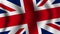 Realistic united kingdom flag waving vector