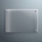 Realistic Vector Glass Plate Template Icon. EPS10 Horisontal Vec