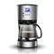 Realistic vector illustration of American drip coffee machine. Isolated icon of coffee maker for filter coffee on white background